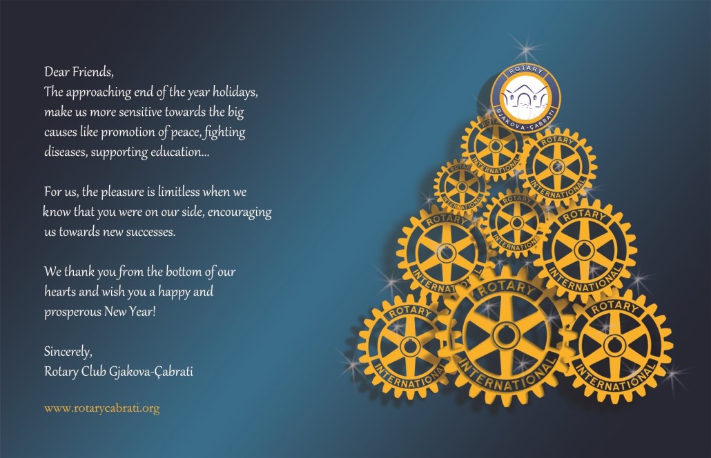 Happy New Year from Rotary Club Gjakova-Çabrati